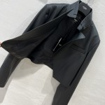 Fendi temperament short jacket leather jacket